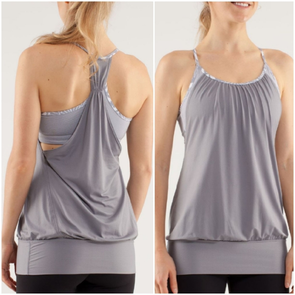 Lululemon top Beachy Floral NO LIMITS TANK